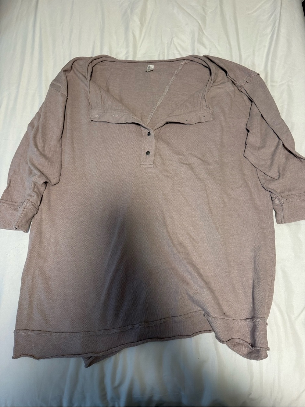 Free People Intimately 3/4 Length Oversized Shirt